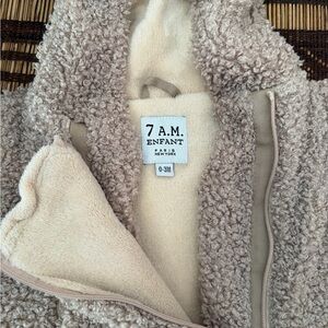 7am Enfant Bunting Bebe- Teddy Oatmeal